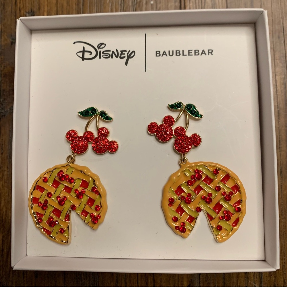 Disney‎ BaubleBar Cherry Pie Earrings New